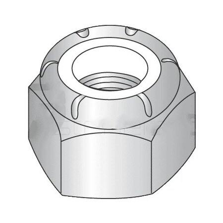 Nylon Insert Lock Nut, M6-1.00, A4 Stainless Steel, Not Graded, 100 PK